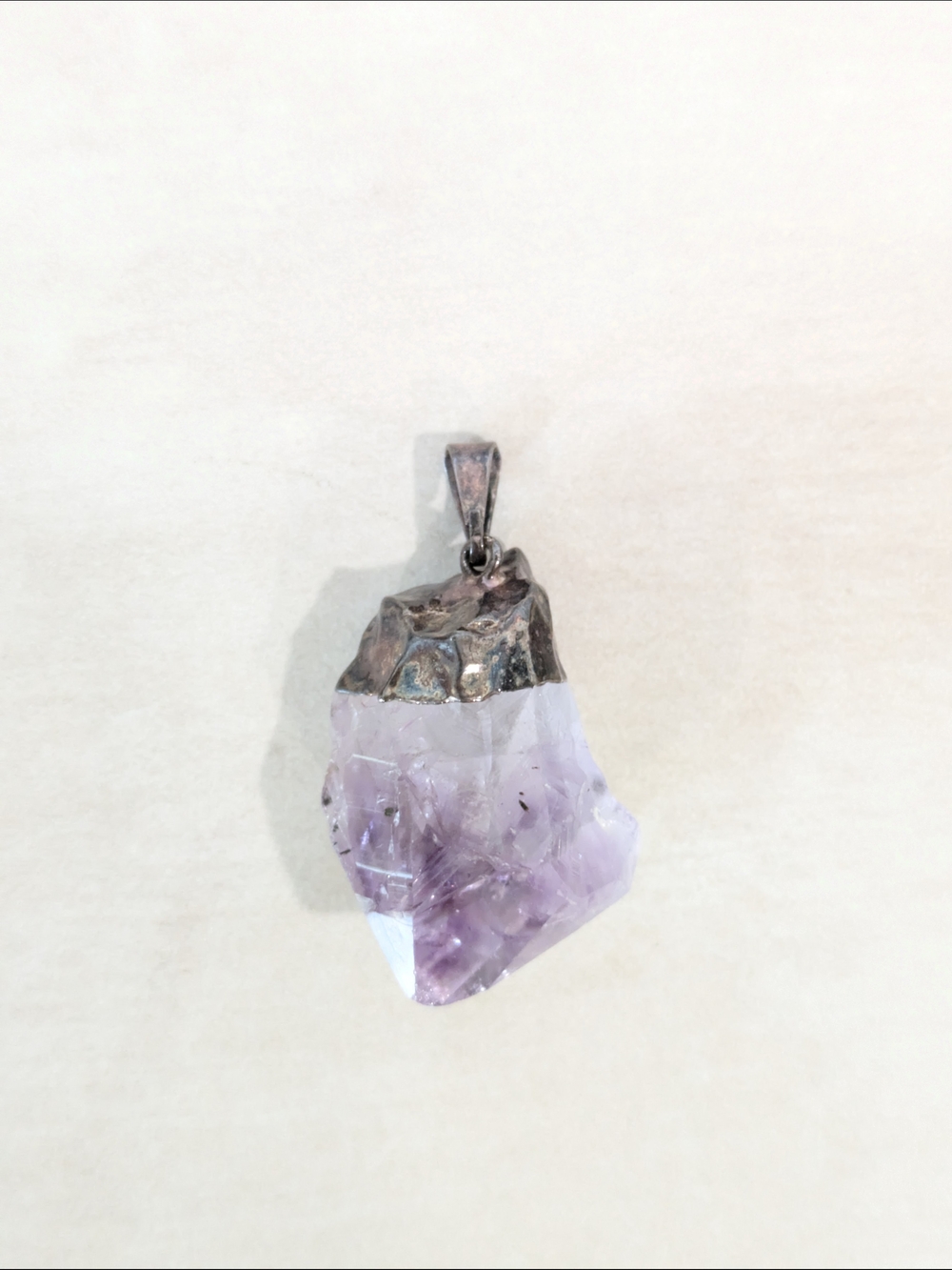 Amethyst Raw Crystal Pendant